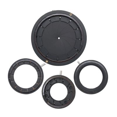 Microscope Accessories Kit All Metal Zoom Optical Iris Diaphragm Aperture Condenser 1.5-17mm/25mm/36mm Amplifying Diameter for Microscope Camera Lens Microscope Slides(Color:ID027 1.5-17mm)
