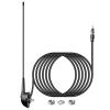 Anina 16 Inch AM/FM Universal Top/Side Mount Antenna for Vehicle Truck Boat ATV UTV RV Motorcycle 4PCS Rocker Switch 5Pin SPST 20A/12V 10A/24V ON/Off with Night Glow Sticker & Jumper Wire view 2