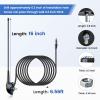 Anina 16 Inch AM/FM Universal Top/Side Mount Antenna for Vehicle Truck Boat ATV UTV RV Motorcycle 4PCS Rocker Switch 5Pin SPST 20A/12V 10A/24V ON/Off with Night Glow Sticker & Jumper Wire view 3