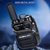 globalptt Advanced Walkie Talkie 2-Pack with Sim Cards 4G Connectivity for Global Communication - Integrated Flashlight and Multi-Function Keys for Two Way Radios Long Range (Silver) view 2