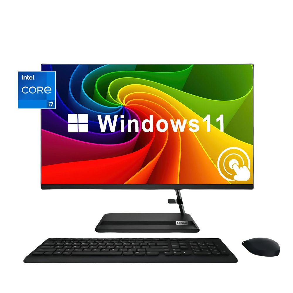 Lenovo IdeaCentre All-in-One Desktop, 27" FHD Touchscreen Display, Intel Core i7-13620H, Intel UHD Graphics, Harman, Webcam, Wi-Fi 6, Win11 H, HDMI, w/Mouse & Keyboard (32GB RAM | 1TB PCIe SSD)
