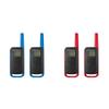 Motorola Talkabout T270 & T210 Two-Way Radios, Rechargeable, 22 Channel, 25 & 20 Mile Range, 2 Packs view 1