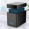 ZHCHAO Hard Drive Docking Station 2/5 Bay USB3.0 Type-C 3.5 Inch HDD Enclosure with 12V Power Aadapter Magnetic Technology view 3