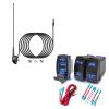 Anina 16 Inch AM/FM Universal Top/Side Mount Antenna for Vehicle Truck Boat ATV UTV RV Motorcycle 3 Pack 12A/20A 24V/10A LED Light Bar & Rear Light & 4.2A Dual USB Car Charger Port with Jumper Wire view 1