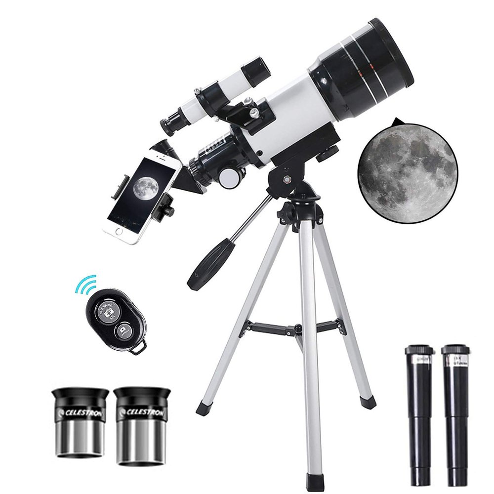 DirectNine Basics Portable Monocular Monocular Single Telescope for Astronomy Beginners-20mm Refractor Mount Telescope with Tripod Finder Scope for Birdwatching Target Archery Stargazing Outdoor Activities