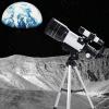 DirectNine Basics Portable Monocular Monocular Single Telescope for Astronomy Beginners-20mm Refractor Mount Telescope with Tripod Finder Scope for Birdwatching Target Archery Stargazing Outdoor Activities view 2
