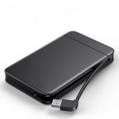 ZHCHAO HDD Case 2.5 SSD Case SATA to HDD Caddy Portable Fixed Cable Docking Station for External Hard Drive SSD Drive Case