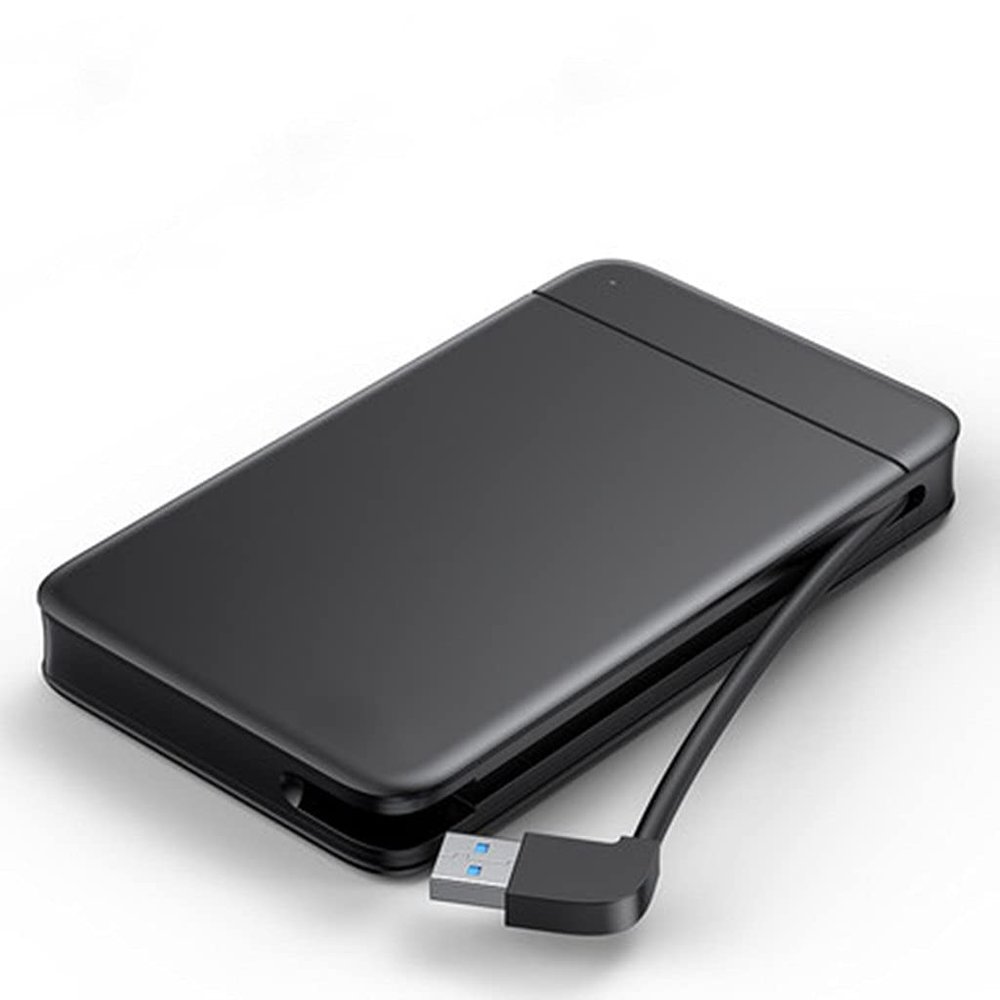 ZHCHAO HDD Case 2.5 SSD Case SATA to HDD Caddy Portable Fixed Cable Docking Station for External Hard Drive SSD Drive Case