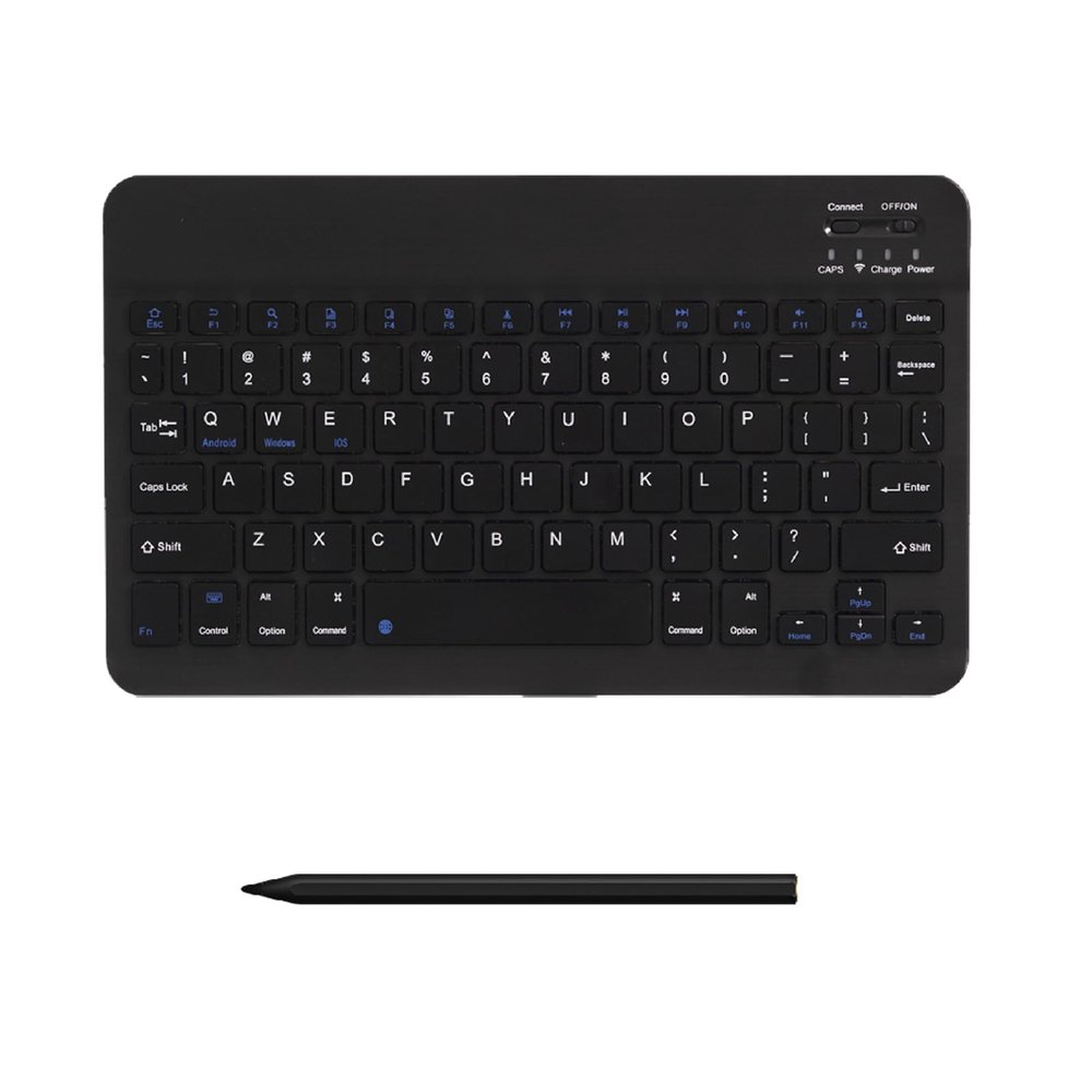 AGM Wireless Keyboard, Bluetooth Keyboard with Capacitive Stylus, Slim and Portable for Tablet PC, Black