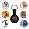 American Flag with Motorcycle Silicone Protective Case for AirTag Tracker Cover Holder with Key Ring 1PCS view 3