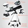 Portable Monocular Telescope 80mm Astronomical Refractor Telescope with Adjustable Tripod && Finder Scope, Portable Travel Telescope for Kids Adults Astronomy Beginners view 4