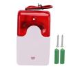 FLEXMAN Sound and Light Alarm Motion Sensor, 110Db Sound Light Alarm, Strobe Security Alarm Light with Buzzer for Toilets Schools Hospitals Nursing Homes (12V) view 1