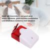 FLEXMAN Sound and Light Alarm Motion Sensor, 110Db Sound Light Alarm, Strobe Security Alarm Light with Buzzer for Toilets Schools Hospitals Nursing Homes (12V) view 3