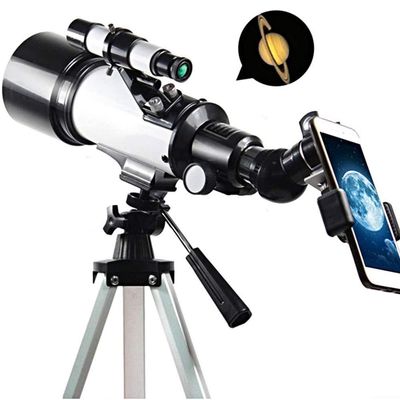 Portable Monocular telescopes Astronomy Refractor Telescope with Adjustable Tripod & Phone Adapter, Portable Telescope for Kids Adults Beginners, Easy to Assemble and Use