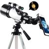 Portable Monocular telescopes Astronomy Refractor Telescope with Adjustable Tripod & Phone Adapter, Portable Telescope for Kids Adults Beginners, Easy to Assemble and Use view 1