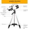Portable Monocular telescopes Astronomy Refractor Telescope with Adjustable Tripod & Phone Adapter, Portable Telescope for Kids Adults Beginners, Easy to Assemble and Use view 2