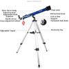 Portable Monocular Astronomical Telescope 60mm Aperture & 800mm Focal Length Portable Telescope with Adjustable Tripod and Finder Scope 225X Refractor for Beginners and Kids view 3