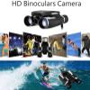 DirectNine Basics Portable Monocular 1080p Digital Camera 2.0"" LCD 12x32 Black Binoculars Telescope Folding with Built-in Digital Camera Full Hd view 3
