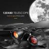Portable Monocular Zoom Telescope Wide Angle Professional Binoculars 10-120x80 High Magnification Long Range High Definition view 4
