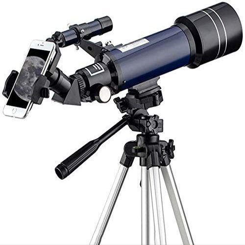 Portable Monocular Telescope for Kids&Beginners,70mm Astronomy Refractor Telescope with Adjustable Tripod,Travel Telescope with Carry Bag, Phone Adapter and Wireless Remote