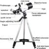 DirectNine Basics Portable Monocular Astronomical Telescope Professional Adult Telescope Refractor Mirror View of The Scenery Hiking Maximum 336 Times Magnification view 4