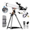 DirectNine Basics Portable Monocular Telescope for Kids Beginners, 70Mm Aperture 300Mm Astronomical Refractor Telescope with A Red Dot Finder Scope Perfect Telescope Gift for Kids view 1
