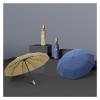 RENEESME Umbrellas for Rain Automatic Folding Double Business Umbrella Men's Umbrella Wooden Handle Umbrella Strong Umbrella for Wind and Rain(C) view 3