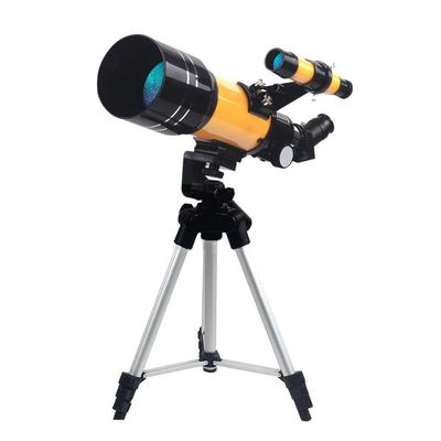 DirectNine Basics Portable Monocular Astronomical Telescope 70mm Aperture & 300mm Focal Length 235X MagnificationPortable Telescope with Adjustable Tripod and Finder Scope 3 Eyepieces for Beginners Kids