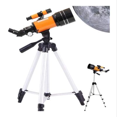 DirectNine Basics Portable Monocular telescopes for Adults Astronomy, telescopes 70Mm Portable Refractor Telescope Fully-Coated Glass Optics Ideal Telescope for Beginners