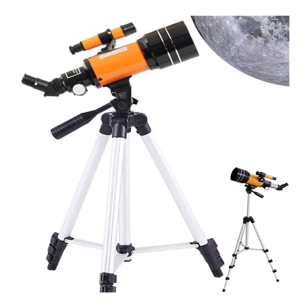 DirectNine Basics Portable Monocular telescopes for Adults Astronomy, telescopes 70Mm Portable Refractor Telescope Fully-Coated Glass Optics Ideal Telescope for Beginners