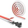UOMTFAI Wall Cord Hider 39 Inch, Self Adhesive Cable Hider Cord Cover for Wires, Flexible Wire Cover Cable Raceway for Cord Management W0.59 H0.39in White view 1