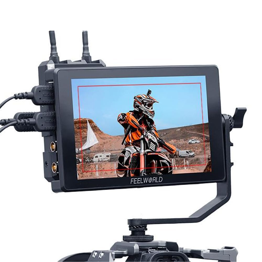FEELWORLD SH7 7 inch HDMI SDI Cross Conversion 2200nit Ultra Brightness Camera Field DSLR Monitor Support SDI Timecode Touch Screen 3D LUT HDR Monitoring F970 External Install