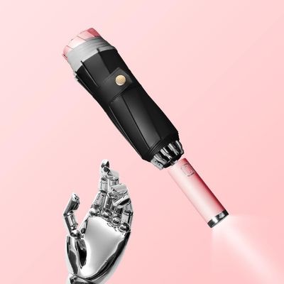 RENEESME Umbrellas for Rain Travel Portable Umbrella Reverse Automatic Umbrella Business Car Umbrella Strong Umbrella for Wind and Rain(B)