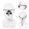 REEHUT Binocular Loupe 3.5X Magnification Working Distance 320-420MM Optical Magnify Glass Loupes DY-117 Silver view 4