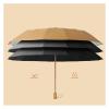 RENEESME Umbrellas for Rain 16-Bone Retro Wooden Handle Large Umbrella for Both Rain and Shine Folding Umbrella Strong Umbrella for Wind and Rain(C) view 2