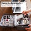 Travel Electronics Organizer, Travel Multifunction Storage Bag Cable Organizer Storage Holder Electronics Accessories Cases for Trip(Grey) view 3