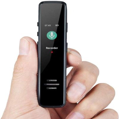 ZCLNYVGJ Digital Recorder - Easy HD Recording of Lectures and Meetings with Microphone, Noise Reduction Audio, Sound, Portable Mini Tape Dictaphone, MP3, USB, 3072KBPS(Size:32GB)