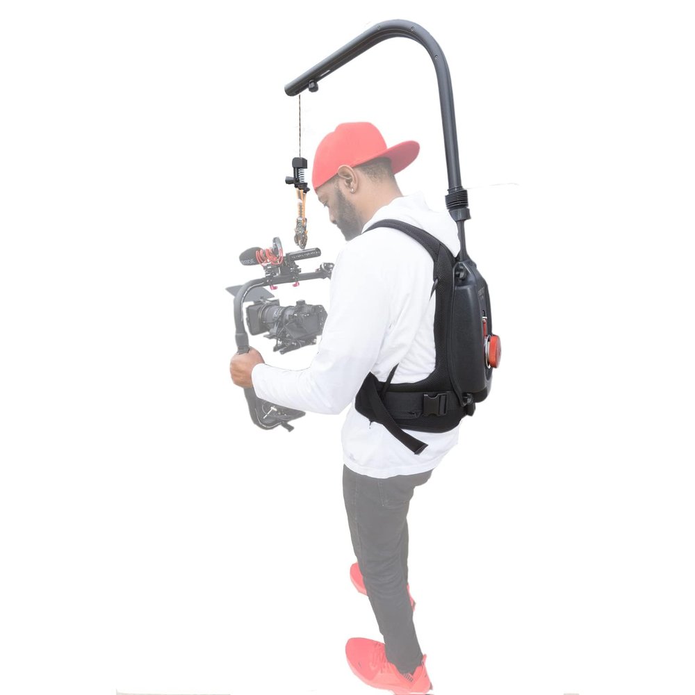 Hook Vest for DSLR and Gimbal - Shoulder Mount Support System for DJI Ronin M, RS2, RS3, RS3 PRO, ZHIYUN Crane etc - Comfortable and Adjustable Body Harness for Long-Duration Shooting (8-18kg Vest)