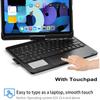 Rotating Keyboard Case for iPad Pro 13 Inch (M5/M4) 2025/2024 with Trackpad 360 Rotatable, Rainbow Backlits Keyboard Cover with Pencil Holder, Black view 2