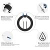 Fibergaga-50M(165ft) OS2 LC to LC Fiber Optic Cable Outdoor Armored Single Mode,Simplex,9/125m 3.0mm Diameter Fiber Patch Cable,Jumper Cords LSZH,OS1/OS2 Compatible,Black view 4