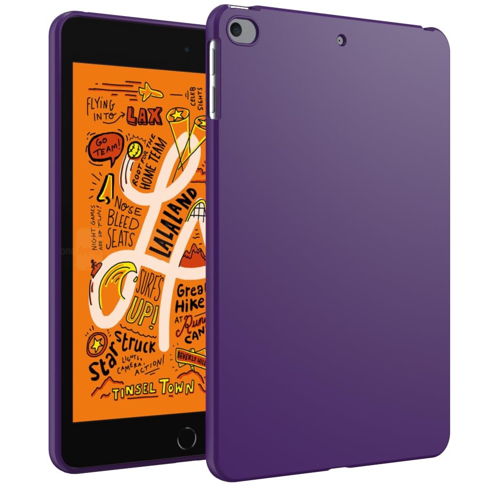 WOGROO Case for iPad mini 5 2019/Mini 4 2015 (5th/4th Generation 7.9 inch), Slim Design Soft TPU Protective Cover for iPad mini 5th/4th Tablet, Purple