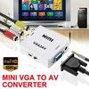 Lizusidtsy VGA to AV Mini Converter Scaler Adapter Support 1080P VGA2AV Converter PC to TV HD Computer to TV, white, 444833 view 3