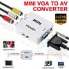 Lizusidtsy VGA to AV Mini Converter Scaler Adapter Support 1080P VGA2AV Converter PC to TV HD Computer to TV, white, 444833 view 4