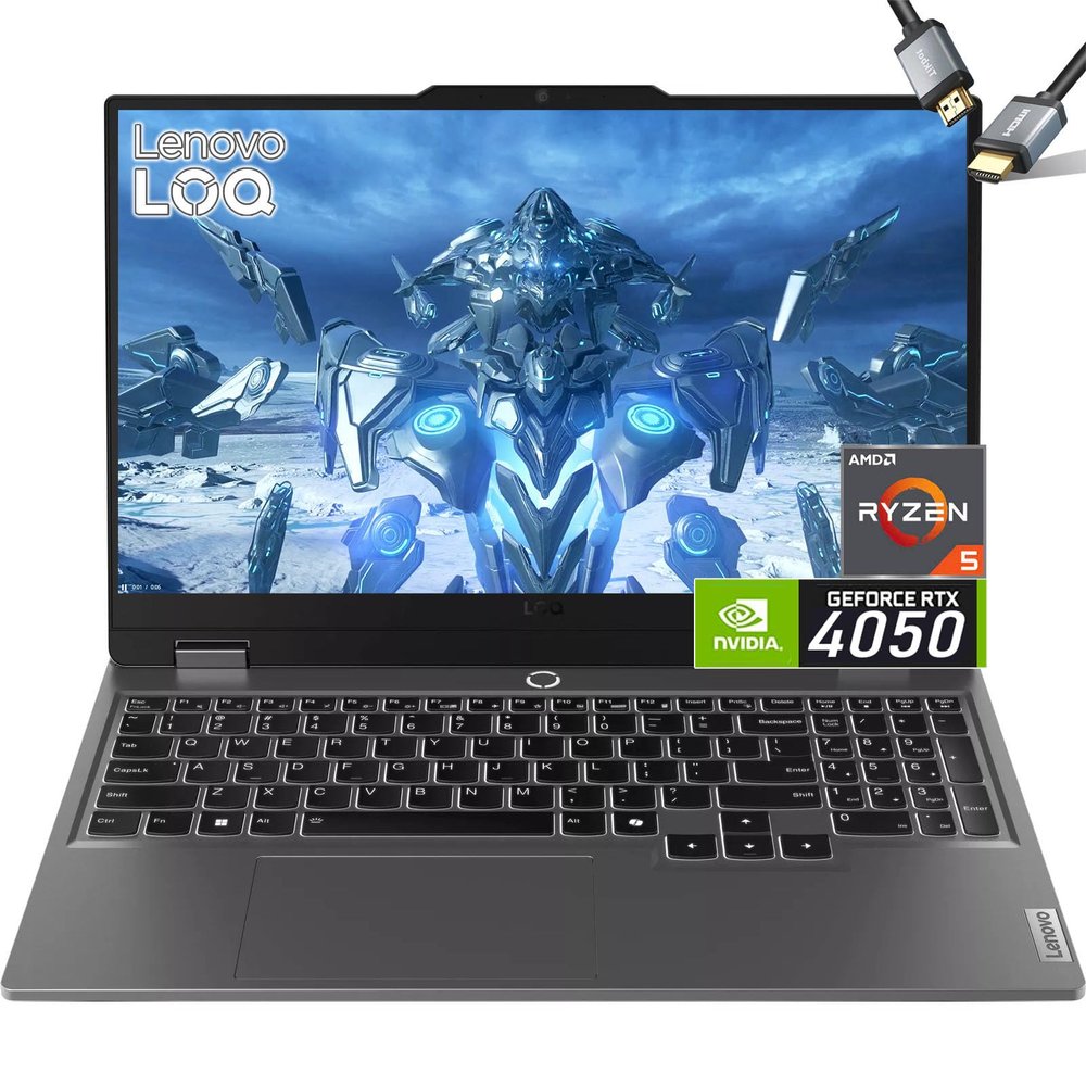 Lenovo LOQ 15 Gaming Laptop - RTX 4050 - AMD Ryzen 5 7235HS - 15.6 FHD IPS Display G-SYNC - 64GB DDR5 RAM -2TB PCIe SSD -Windows11 - Backlit Keyboard - USB C - Computadora Gamer PC Video Editing