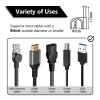 Jadaol Cable Clips 100Pcs 8mm Nail in Clips for Round Ethernet Cables Wall Clips Cable Tacks Electrical Wire TV Cable Speaker Wire Coax Clips Cable Nails for Cords Cat5/Cat5e/Cat6/Cat7 RJ45 Cord Clips view 4