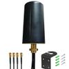 SignalPlus Omni Directional Low-Profile 5g 4G LTE 4x4 mimo Antenna for 4x4 MIMO Modem, for Cabinet, Vending Machines, 10 ft Coax with SMA Male, 600-6000MHz, Screw Mount, L Bracket Mount view 1