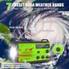 Emergency Radio 22200mWh Solar Hand Crank Emergency Radio: AM/FM/NOAA Weather Radio with Phone Charger, Flashlight & Reading Lamp, Headphone Jack, SOS Alarm for Home Survival Hurricane view 2