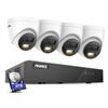 ANNKE 3K PoE Home Security Camera System, 8CH H.265+ NVR, 4pcs Outdoor Surveillance Wired Cameras, Human/Vehicle Detection, Color Night Vision, Smart Dual Light, 2.8mm Lens, Built-in Mic,4TB HDD view 1