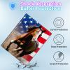 BPQOJB for iPad 9.7 Case 6th/5th Generation Case for iPad Air/Air 2 Case with Detachable Wireless Keyboard & 360 Degree Rotating Stand Protect Cover Acrylic Tablet Case - Running Horse American Flag view 4