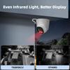 TIGERSECU 5MP Wide Angle Dome Security Camera for TVI, CVI, AHD, CVBS DVRs, Weatheproof for Indoor/Outdoor Use, Hybrid 4-in-1 with OSD Switch (Power Supply and Coaxial Cable Sold Separately) view 4